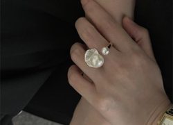 pearl ring gold